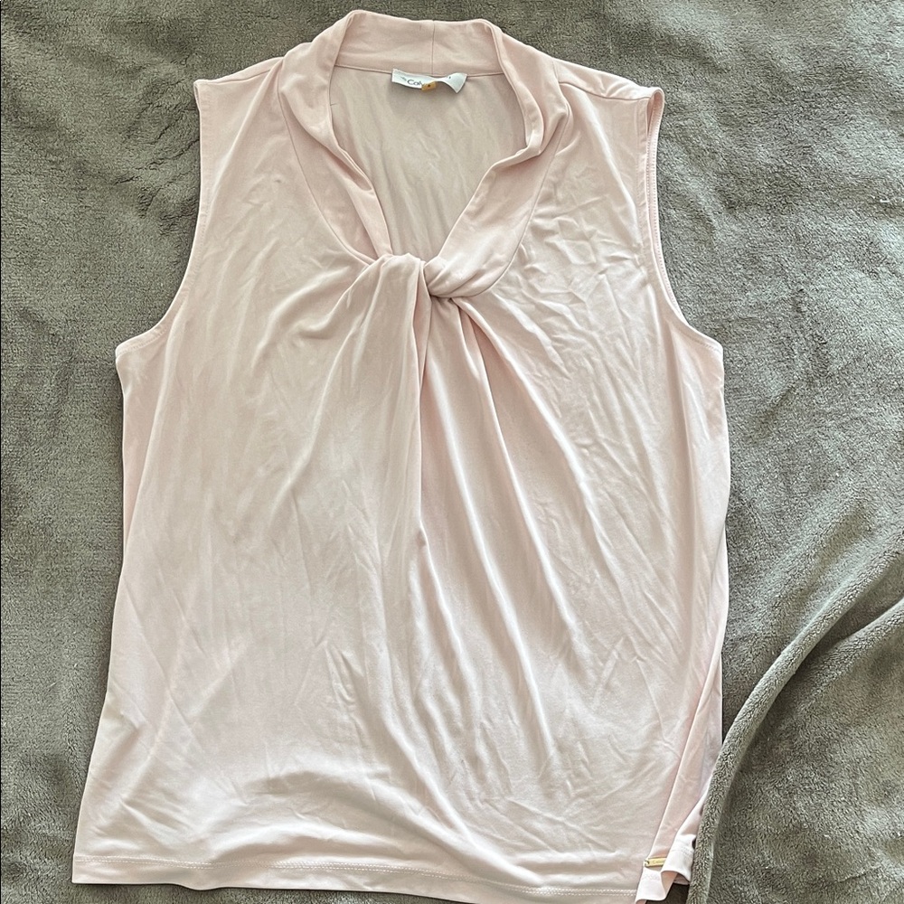 Calvin Klein Light Pink Sleeveless Blouse